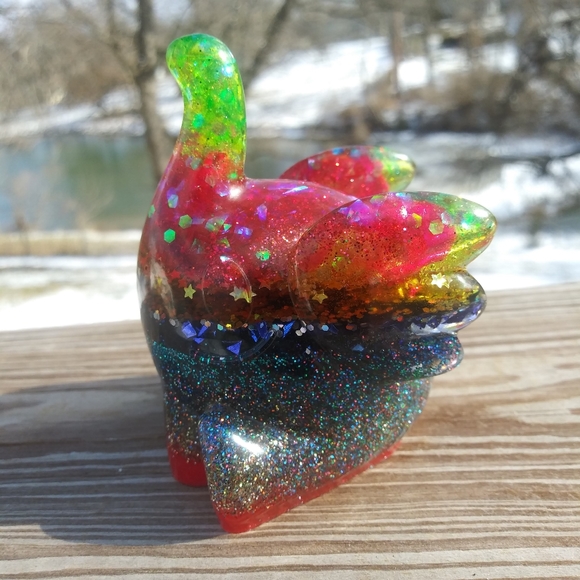 ๐SOLD๐HANDMADE Cute Elephant Resin Art - Picture 3 of 12